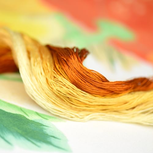 Natural 100% Mulberry Handmade Embroidery Silk Thread Silk Floss (86) - color: 86