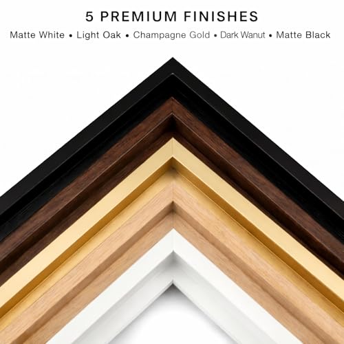 11x11 Floating Frame for 0.75"-1.25" Deep Canvas - color: Light Oak Frame, size: 11L" x 11W"