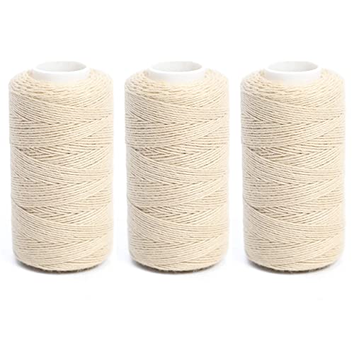 Ryalan Weaving Needle Combo Deal 3 Thread with 10pcs Needle for Making Wig Sewing Hair Weft Hair Weave Extension Big Medium and Small C Shape Curved Needle with J I Needle (10 Needle, 3 Thread, Blond) - color: Blond