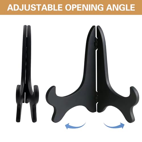 4 PCS Embroidery Hoop Desk Display Holder, Black Plastic Cross Stitch Display Stand for Embroidery Cross Stitch Hoop Needlework Decor