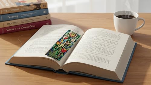 DYAIANGMU 6 Pcs Cross Stitch Bookmark Kit for Adults Beginner 2.3x7.8 inch - color: SQY009
