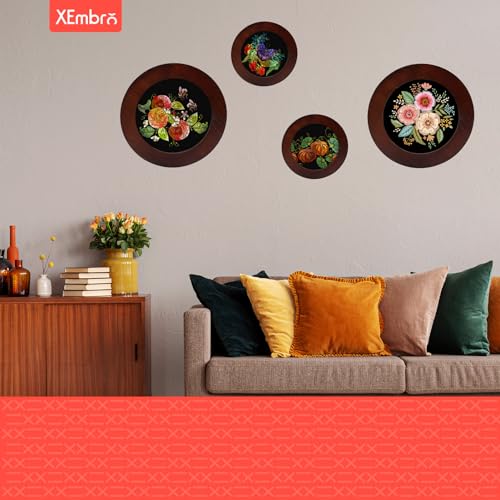 XEmbro 6 Inch Embroidery Hoop Frame for Hanging Sewing Ornaments - style: Round