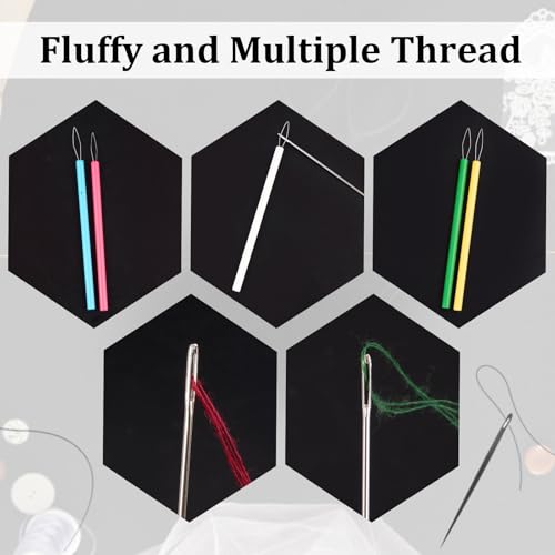 5 Pcs Needle Threader for Hand Sewing, Sewing Machine Thread Helper, Plastic Needle Threaders, Automatic Needle Threading Device, Beading Tool, Colorful, Colors Random