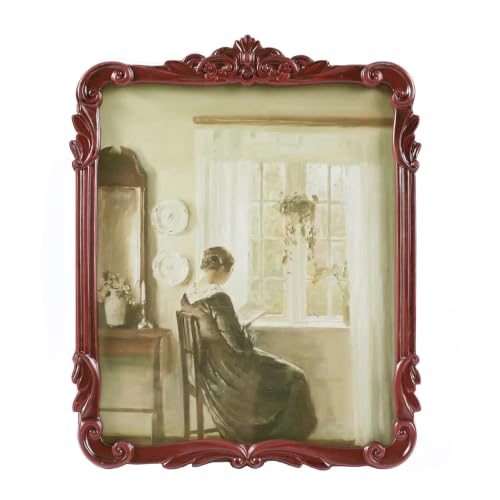 Vintage Picure Frame 8x10 Antique Victorian Reddish Brown Wall Decor - color: Reddish Brown, size: 8x10