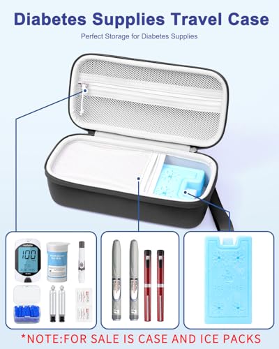 Medication Cooler Travel Case with Ice Pack for Portable Zepbound Mounjaro