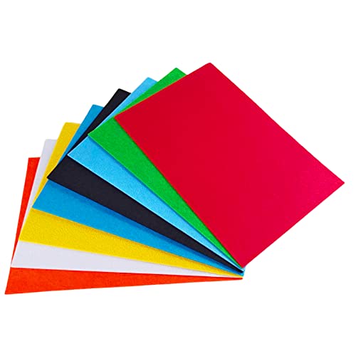 Jtnohx Stiff Felt, 2mm Thick Felt Sheets for Crafts, 8"x12" Hard Felt Fabric Squares 8Pcs for DIY Projects (Blue Green Series) - color: Blue Green Series