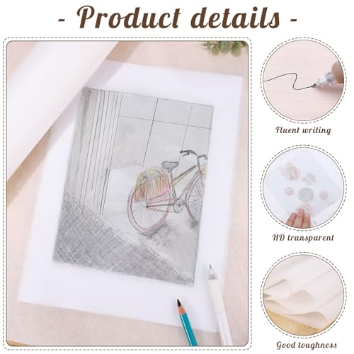 Tracing Paper Roll 24 in x 75 yd, Translucent for Sewing Patterns Drawing - size: 24in x 75yd