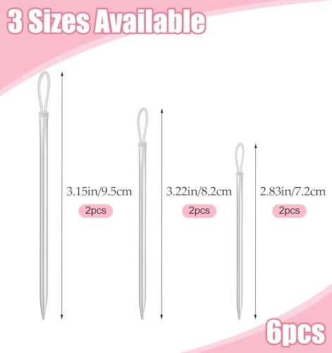 6 Pcs Yarn Needle, Yarn Needles Large Eye with Threader for Sewing
