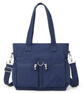 Tote Bag for Women Nylon Purse and Handbags Tote Purse Crossbody Bag Messenger Bag - color: Dark Blue