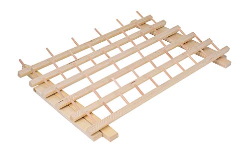 Mandala Crafts 60 Spool Thread Rack Sewing Embroidery Thread Holders - color: Natural