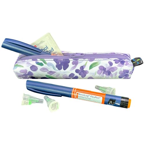 Sugar Medical MedMate GLP-1 & Insulin Pen Travel Case for 2 Pens - color: Tessa Floral