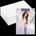 SuFly Pre-Folded Vellum Jackets for 5x7 Invitations, 90-Pack (60lb/93gsm) Translucent Vellum Paper 5x7 Sleeves, Invitation Jackets, Elegant Wedding Invitation Accessories, Envelope Liners, DIY Crafts. - size: 5" x 7", 90 Pack