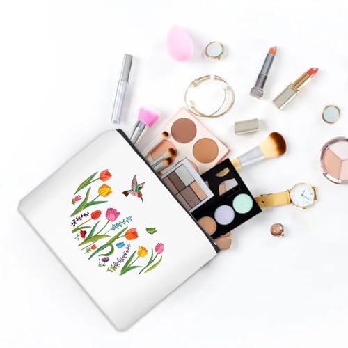 Louise Maelys Embroidery Kit for Beginners Tulip Flower Canvas Makeup Bag - color: Tulip Flower