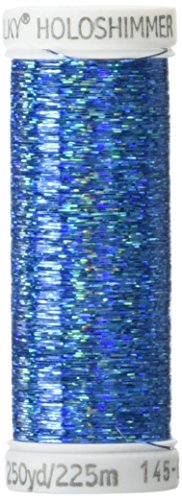 Sulky Of America Holoshimmer Polyester Metallic Thread, 250 yd, Light Blue