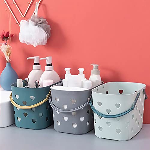 Portable Shower Caddy with Handle Plastic Shower Basket, 2 Pack, Grey - color: Grey, size: 2 Pack