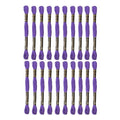 24 Skeins Embroidery Cotton Floss is 100% Egyptian Long Fiber Cotton of 8.75yds Each Cotton Cross Stitch Thread for Hand Embroidery DIY Creation and Friendship Bracelet String. (24, Purple) - color: Purple