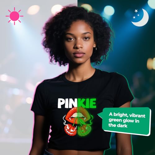 Lovein Pinkie Glow in the Dark Heat Transfer Paper, 10 Sheets, 8.5x11" - color: Glow, size: 10 Sheets