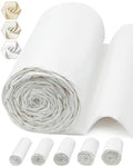 FIVEIZERO 100% Cotton Muslin Fabric by The Yard,59in x 10yd White Bleached Cotton Muslin Cloths–Medium Weight Beige Calico Fabric for Sewing,Quilting,Embroidery,Crafts & Apparel Projects - color: White, size: 10 yards bolt