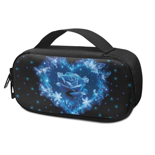 Blue Rose Insulin Pen and Medication Carrying Case Lightweight Anti-Stains Glucose Meter and Diabetic Supplies Insulated Cool Organizer for Daily Life and Trip - color: Blue Rose