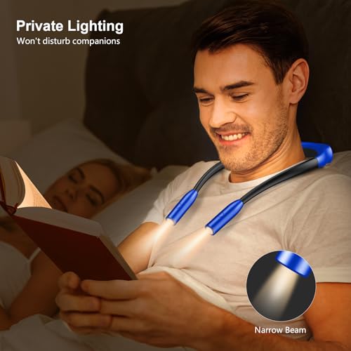 Gritin Book Light, Eye Caring 3 Colors & Dimmable Brightness Reading Light - color: Dark Blue, size: Standard