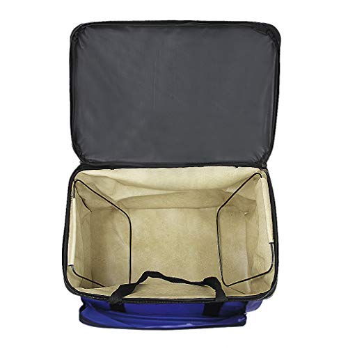 Starsouce Large Capacity Art Supply Organizer Tote Bag – Padded Craft Storage with Adjustable Shoulder Strap, Foldable Travel Caddy for Brushes, Markers, Sketchbook, Watercolor Palette & More - color: Deep Blue