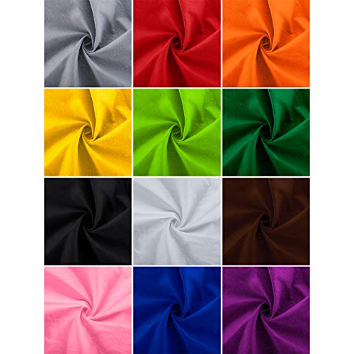 WILLBOND 12 Pcs Large Felt Sheets 37 x 20 Inch 1.2 mm Fresh Color - color: Fresh Color, size: 37 x 20 Inch