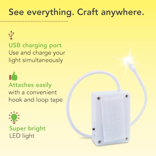 ViviLux Cordless LED Sewing Machine Light, 1200 Lumen, Flexible Gooseneck - size: Standard (Tape)