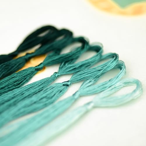 Natural 100% Mulberry Handmade Embroidery Silk Thread Silk Floss (50) - color: 50