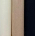 KCS 3 pc of 15" x 18"(38cmx45cm) Counted Cross Stitch Cotton Aida Cloth Needlework Rolled Fabric Box,16CT,Antique White+Khaki+Black - color: Antique White+khaki+black, size: 16CT