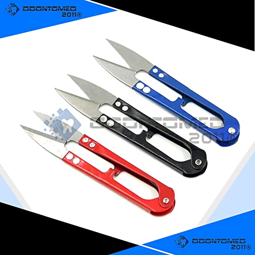 Pack of 3 Pcs Sewing Scissors Clippers Multipurpose Quick-Clip Yarn Thread Cutter Portable Embroidery Thrum Fishing Thread Cutter Mini Snips Trimming Nipper for Stitch Small Plants Crafts DIY Projects