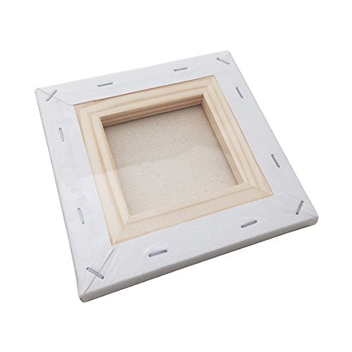 LWR CRAFTS Stretched Canvas 6" X 6" Pack of 6 - size: 6"x6"x6 (standard)