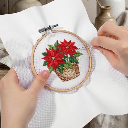 16 Count Aida Cloth Cross Stitch, White Cross Stitch Fabric, Classic Reserve Cross-Stitch Aida Cloth White Cross-Stitch Canvas for Embroidery, 39 inch by 62 inch