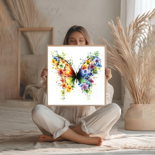 ZuoAnLF Cross Stitch Kits for Adults,14CT Stamped Cross Stitch Kits for Beginner,DIY Needlepoint Embroidery Patterns Kits Embroidery Patterns for Gift Home Wall Decor 12x12 Inch