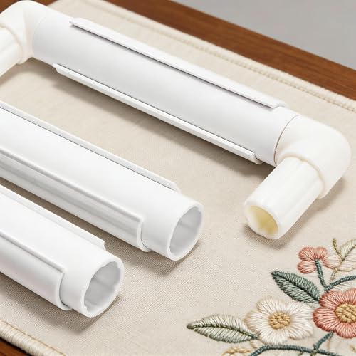 Tosnail 3 Pack Square Embroidery Hoop, 6", 8", 11" Cross Stitch Hoops and Frames, Plastic Quilting Snap Frame, Needlework Tools Accessories for Crafts, Hand Quilting, Painting Canvas