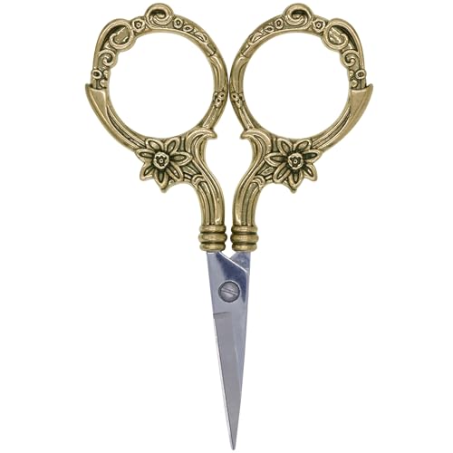JubileeYarn Blooming Embroidery Scissors - Bronze - 1 Scissor - color: Blooming - Bronze, size: 1 Scissor