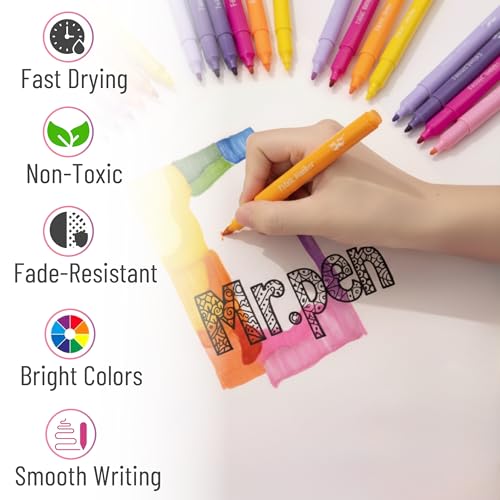 Mr. Pen- Fabric Markers, 36 Pack, Colorful