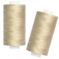 All Purpose Polyester Sewing Thread-2 Spools for Hand and Machine Sewing(Lt Khaki) - color: Lt Khaki