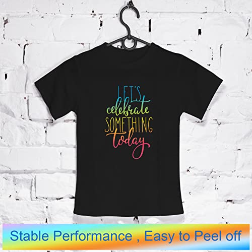 24 Sheets Inspirational Quotes Iron on Transfers for T-Shirts Dtf Transfers Ready to Press Motivational Iron on Decals Heat Patches Positive Phrases HTV Vinyl Stickers for Clothes Bag Hat DIY Craft - style: Letters