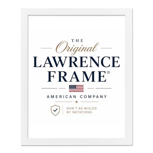 Lawrence Frames White Wood Picture Frame, Gallery Collection, 8 by 10-Inch, White - color: White, size: 8X10