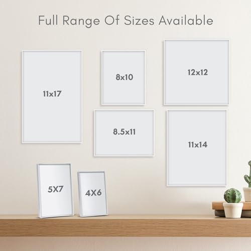 Mantello Picture Frames 4x6 Set of 12 - Small Picture Frame, Front Loading Frame Set - Wall Frames, White Picture Frames- 12 Pack, White - color: White, size: 4x6 - 12 Pack