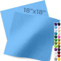 IONTACH 18" X 18" Soft Felt Sheets 1.6mm Thick (2 Packs, Sky Blue) - color: Sky Blue