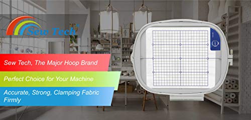 Sew Tech Embroidery Hoop for Brother, 8x8in 200x200mm SA446 EF91 Frame