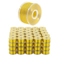 Mandala Crafts Gold 15J SA156 Prefilled Bobbin Thread, 144 PCs - color: Gold, size: Size A 144 X 142 Yards