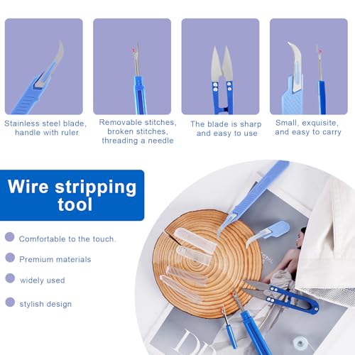 Poexuzi 5 PCS Sewing Kits Removing Threads Tools for Sewing Crafting Thread