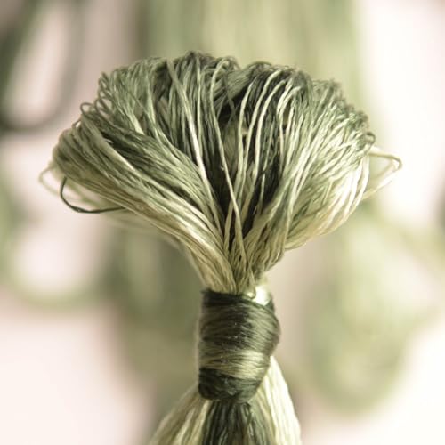 100% Mulberry Silk Embroidery Thread 6 Colors 110m Each (40) - color: 40