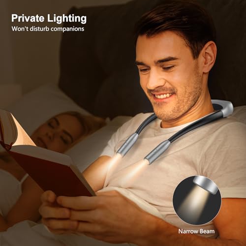 Gritin Book Light, Eye Caring 3 Colors & Dimmable Brightness Reading Light - color: Gray, size: Standard