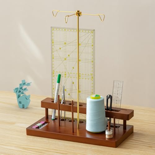 Baffect Thread Spool Holder With Sewing Organizer Ideal For Quilters