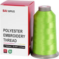 BAI Polyester Embroidery Machine Thread 5000 Yards Lime Green+204 - color: Lime Green+204