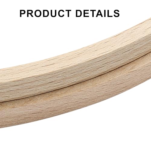 Murtenze 8" Embroidery Hoop Round Beech Wood, 2 Pack - style: 8 Inch