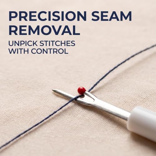 2Pcs White Pointed Seam Ripper, Sewing Tool, Plastic Handle, Thread Cutter, Seam Ripper for Sewing, Thread Ripper Fashion Processing, Sewing Seam Rippers,Sewing Notions and Supplies